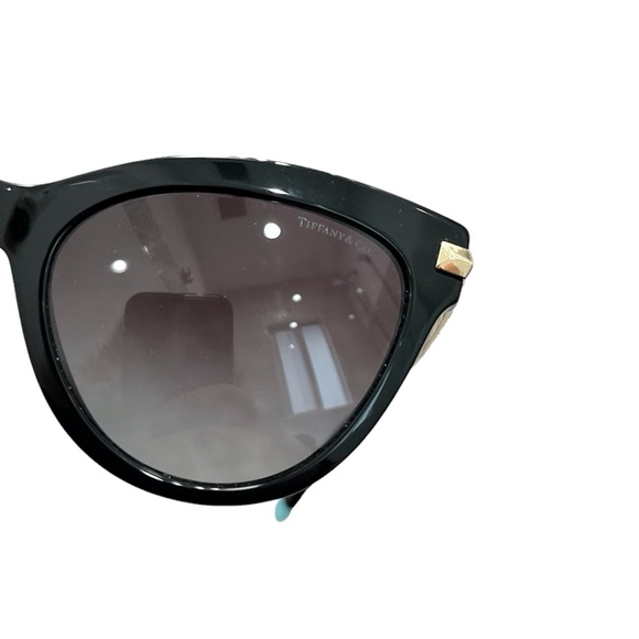 TIFFANY & CO. TF 4182 8001/3C BLACK FRAME GRAY GRADIENT LENS CAT EYE SUNGLASSES - Picture 5 of 16